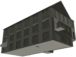 Factory House 3D Model preview