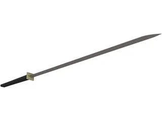 Katana Sword 3D Model preview