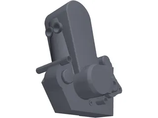 KTM 525 Engine 3D Model preview