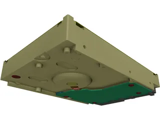 3.5 HDD SATA 3D Model preview