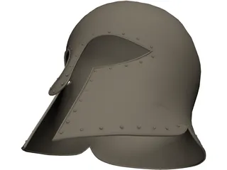 Greek Helmet 3D Model preview