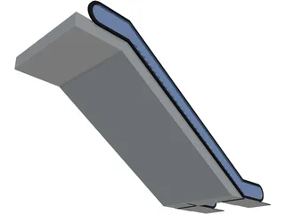Double Escalator 3D Model preview