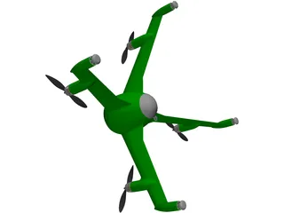 Quadcopter 3D Model preview