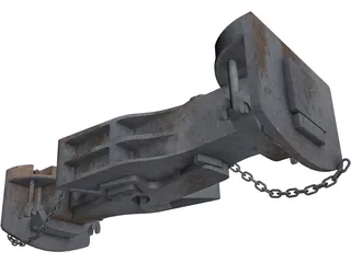 SA-3 Train Coupling 3D Model preview