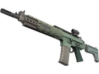AK-5C Gun 3D Model preview