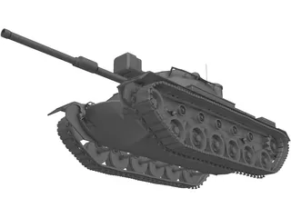 M48A5 Patton 3D Model preview