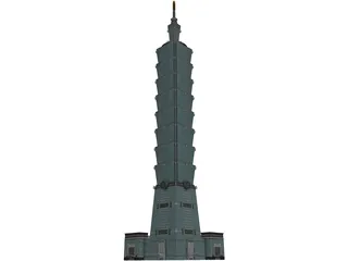 Taipei 101 World Financial Center 3D Model preview