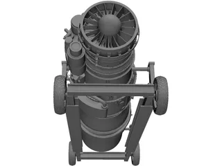 Jet Engine 3D Model preview