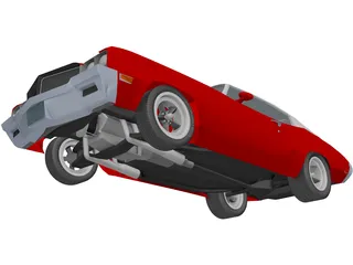 Buick Skylark Street (1970) 3D Model preview