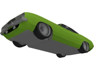 Plymouth Barracuda Lowered 3D Model preview