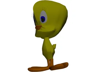 Tweety 3D Model preview