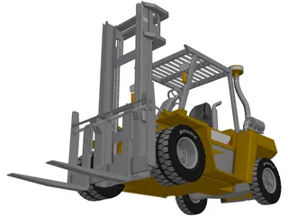 Forklift 3D Model preview