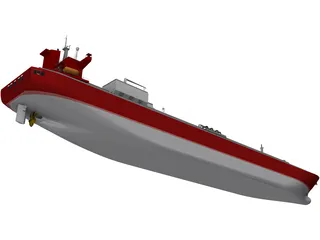 LNG Tanker 3D Model preview