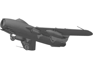 MiG-17 3D Model preview