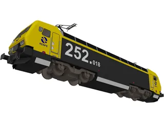 Siemens Locomotive Deutsche Bahn 3D Model preview