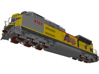 Union Pacific 3D Model preview