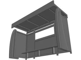 Bus Stop 3D Model preview