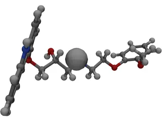 Protein Molecule 3D Model preview