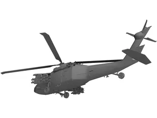 Sikorsky UH-60 Black Hawk 3D Model preview
