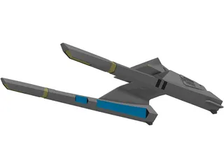 Star Trek Vulcan Shuttle Surak 3D Model preview