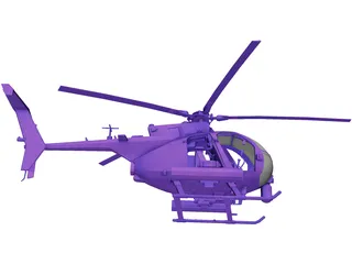 AH-60 Little Bird 3D Model preview
