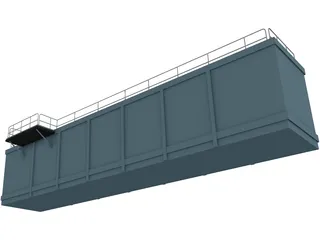 Oil Rig Mud Pit 3D Model preview
