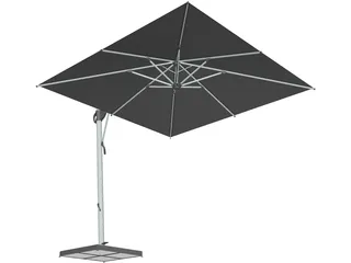 Outdoor Umbrella 3D Model preview