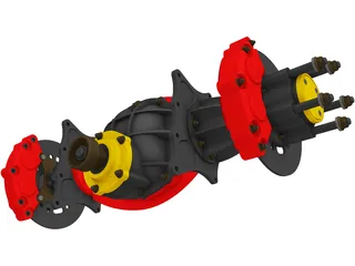 Top Fuel Nodular Differential 3D Model preview