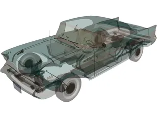 Chevrolet BelAir Sport Coupe (1957) 3D Model preview
