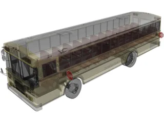 School Bus 3D Model preview