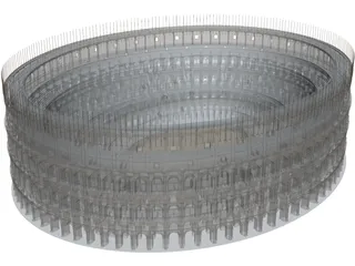 Coliseum Roman 3D Model preview