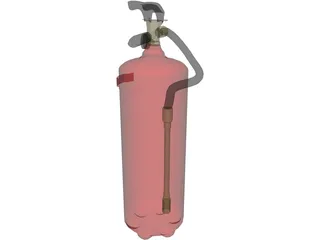 Fire Extinguisher 3D Model preview