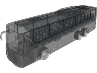Volvo 9900 Bus 3D Model preview