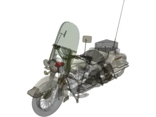 Harley-Davidson Police 3D Model preview