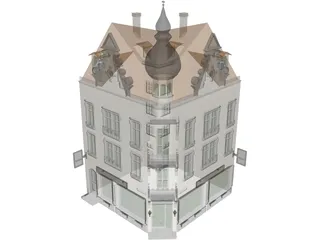 Town House 3D Model preview
