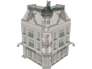 Town House 3D Model preview