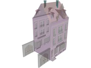 Town House 3D Model preview