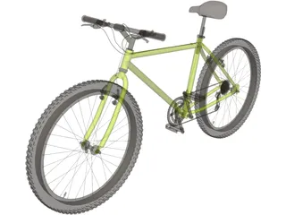 Bike Mountain Hardtail 3D Model preview