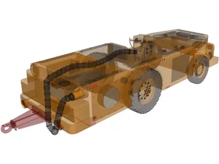 US Navy Carrier Tractor 3D Model preview