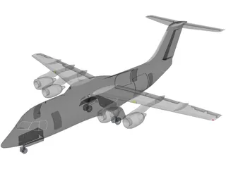 British Aerospace BAe 146 3D Model preview