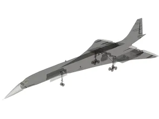 Concorde 3D Model preview
