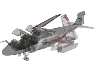 Grumman EA-6B Prowler 3D Model preview