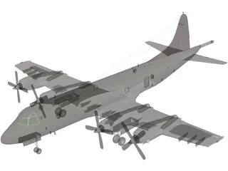 Lockheed P-3C Orion 3D Model preview