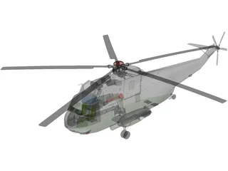 Sikorsky SH-3H Sea King Navy 3D Model preview