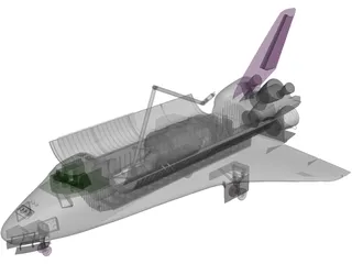 Space Shuttle 3D Model preview