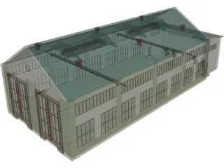 Train Coach 3D Model preview