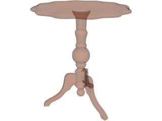 Table Tripod 3D Model preview