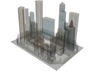 City Block 3D Model preview