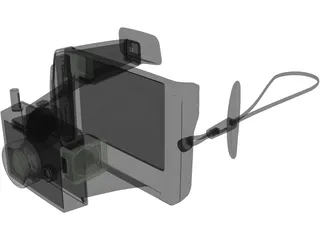 Camera Polaroid Color Pack 3D Model preview