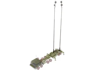 Patriot Antenna 3D Model preview